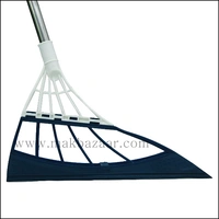 Multifunction Magic Broom, 2-in-1 Universal Wiping Sweeper Durable Eco-Friendly TPR Broom with Scraper, Bathroom Wiper Wet and Dry Broom is Used for Tiles, Glass, Wiper, Hardwood Floor... (Multi Color